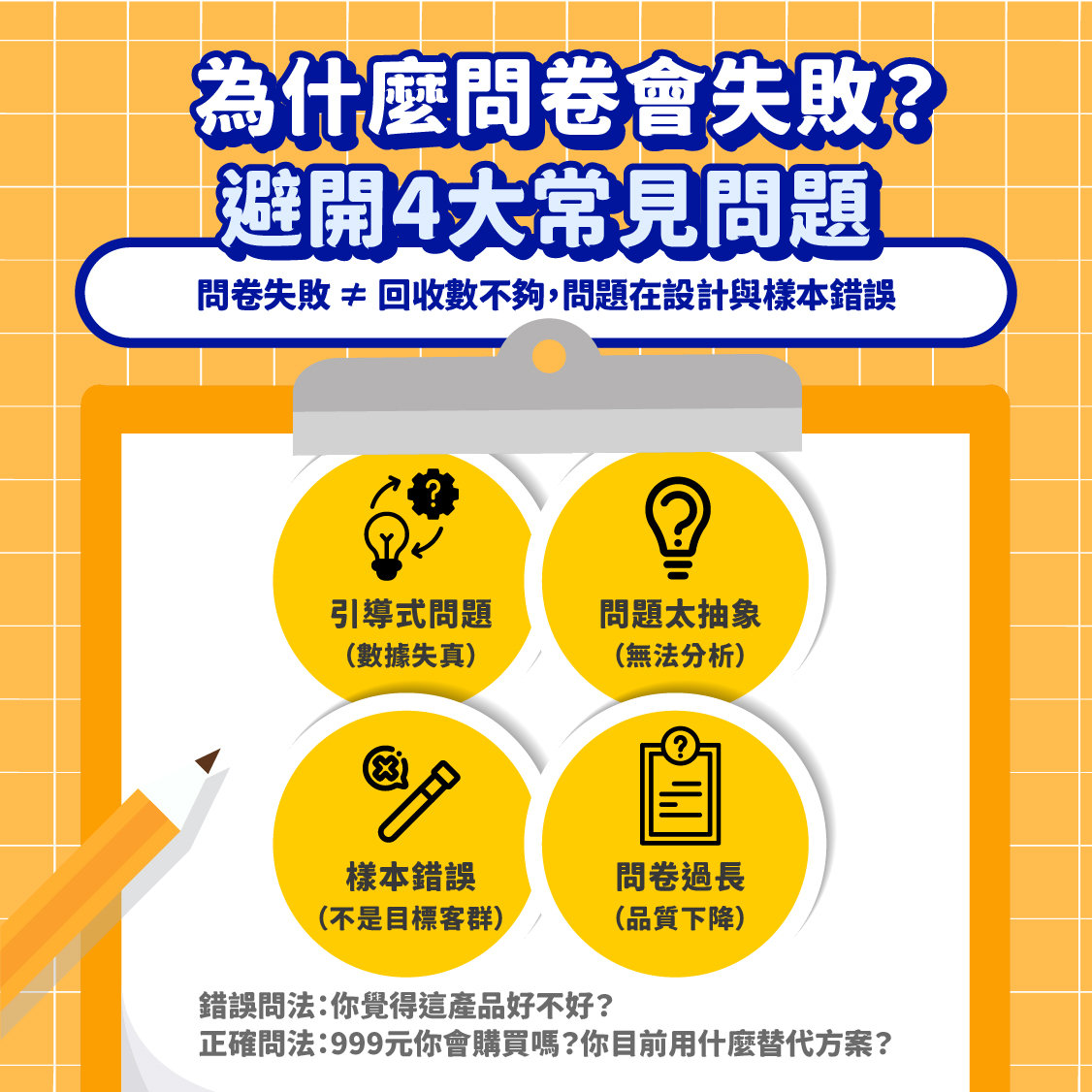 問卷調查失敗原因解析、問題設計與樣本錯誤，如何避免數據偏差與錯誤決策